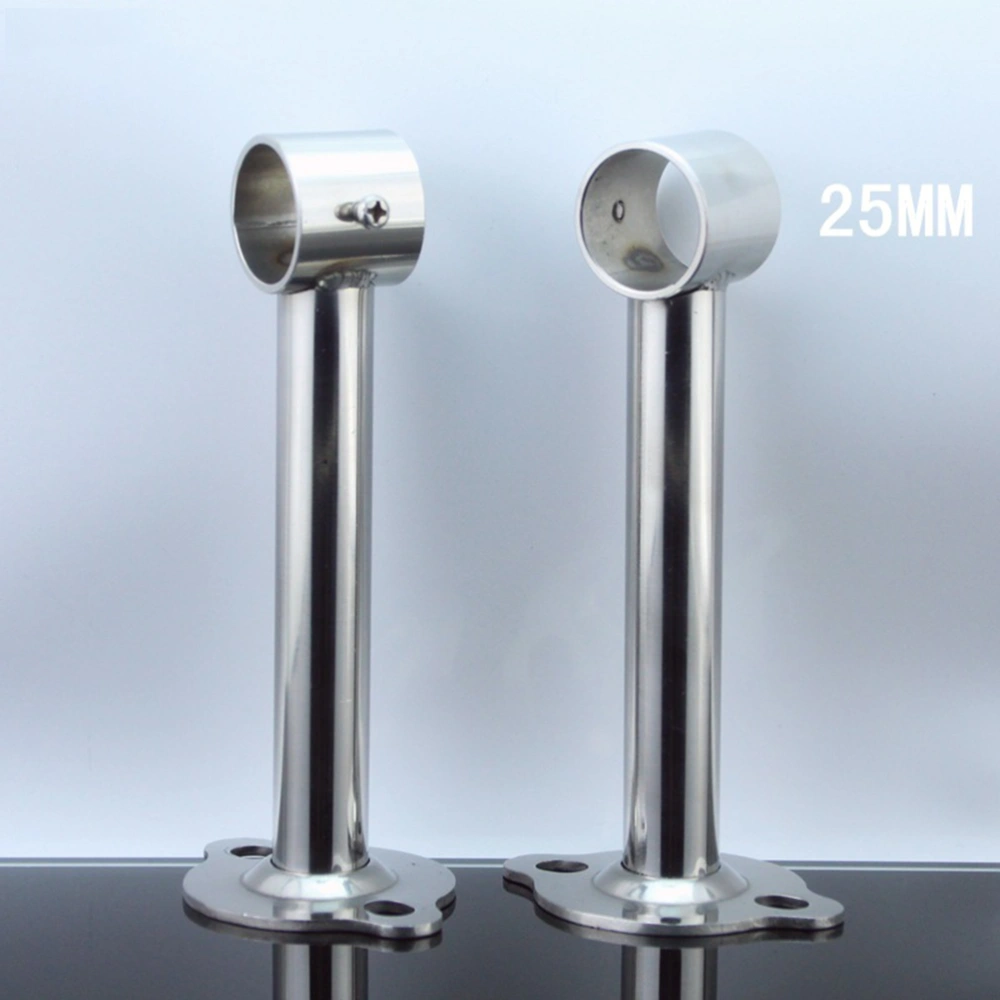 Stainless Steel Pipe Rod Closet Hanging Rod Round Pipe Seat High Foot