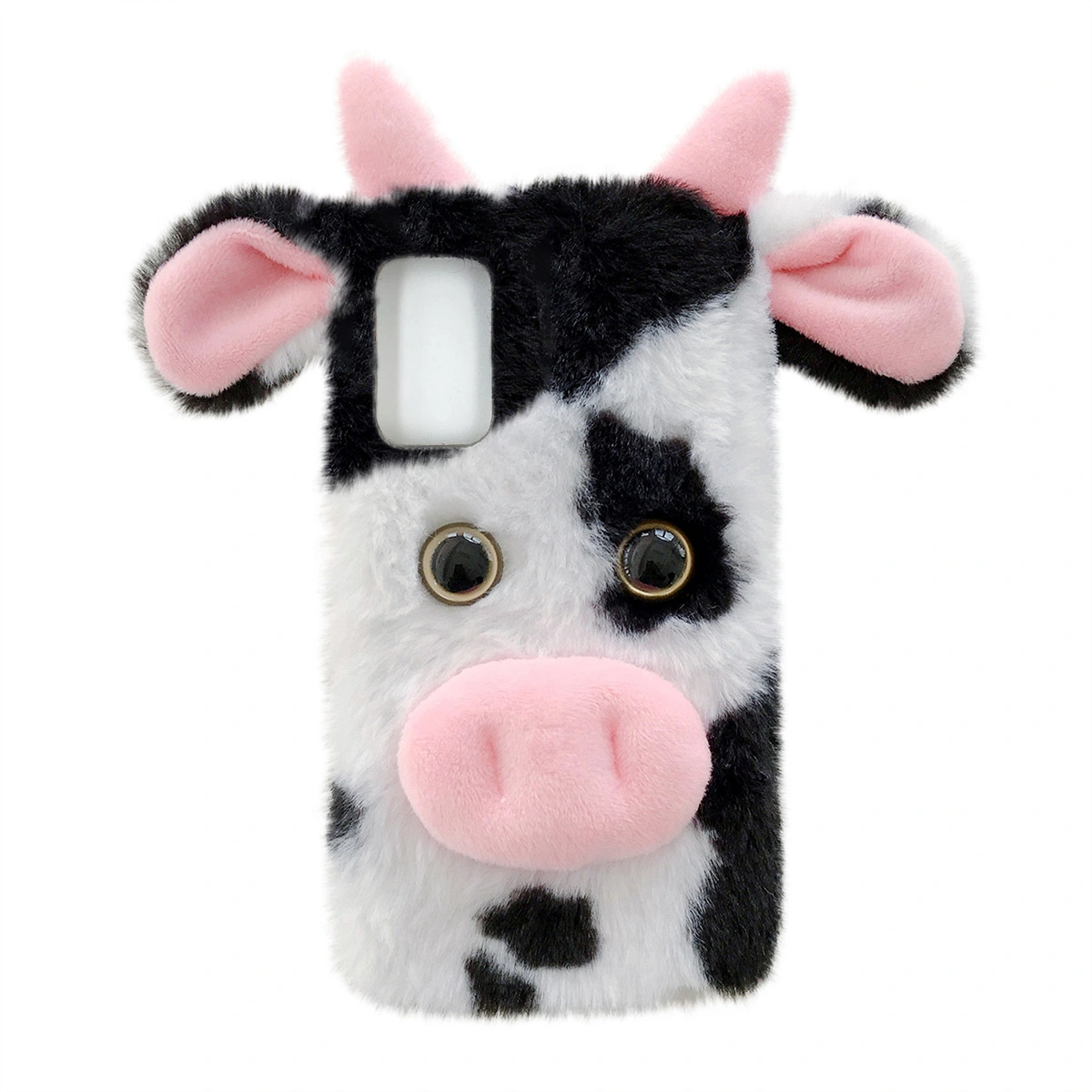 Phone Case Fluffy Cartoon Cow Cellphone Cover Compatible with Moto G Stylus