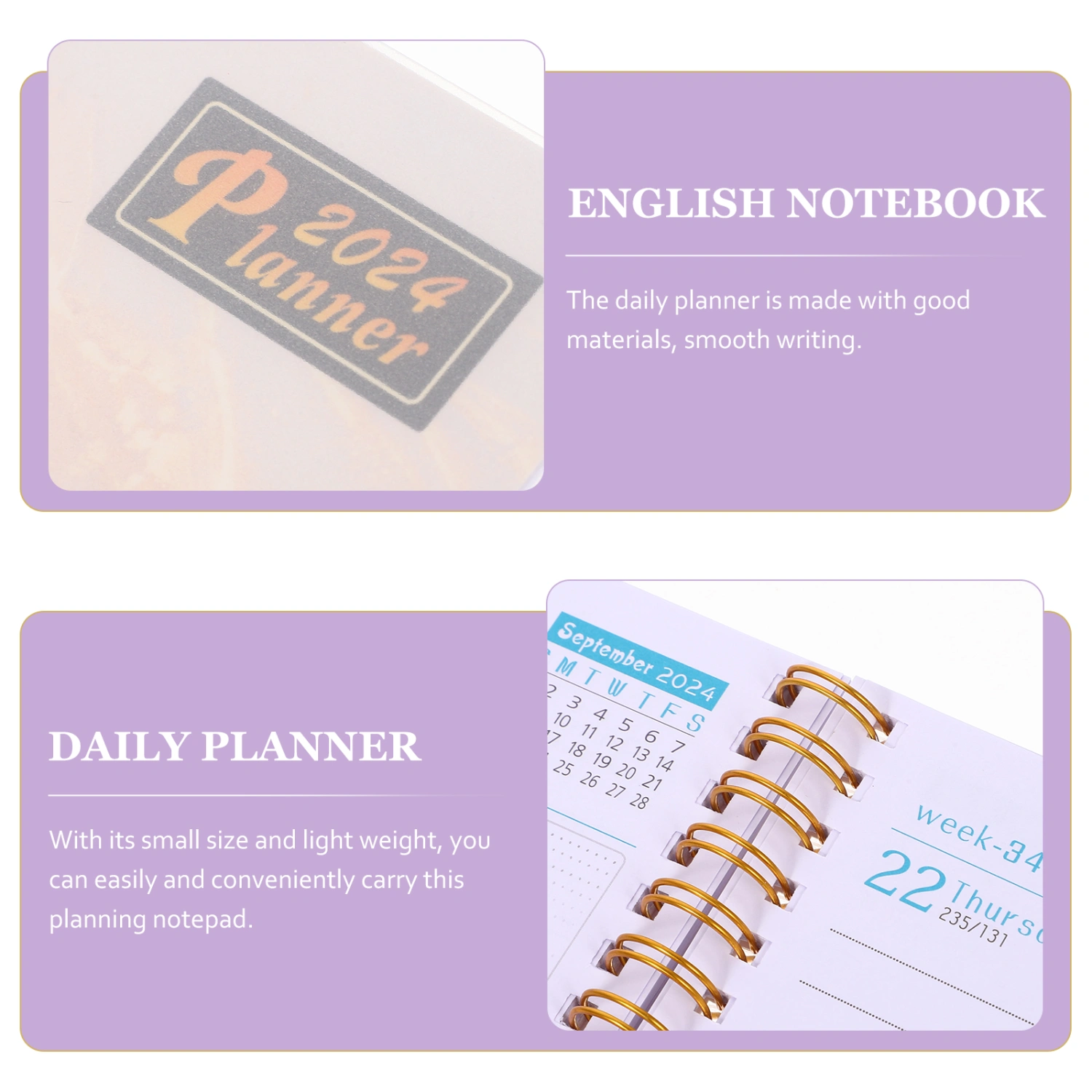 Household Planner Book Portable Academic Planner Binder Designed Planner Organizer