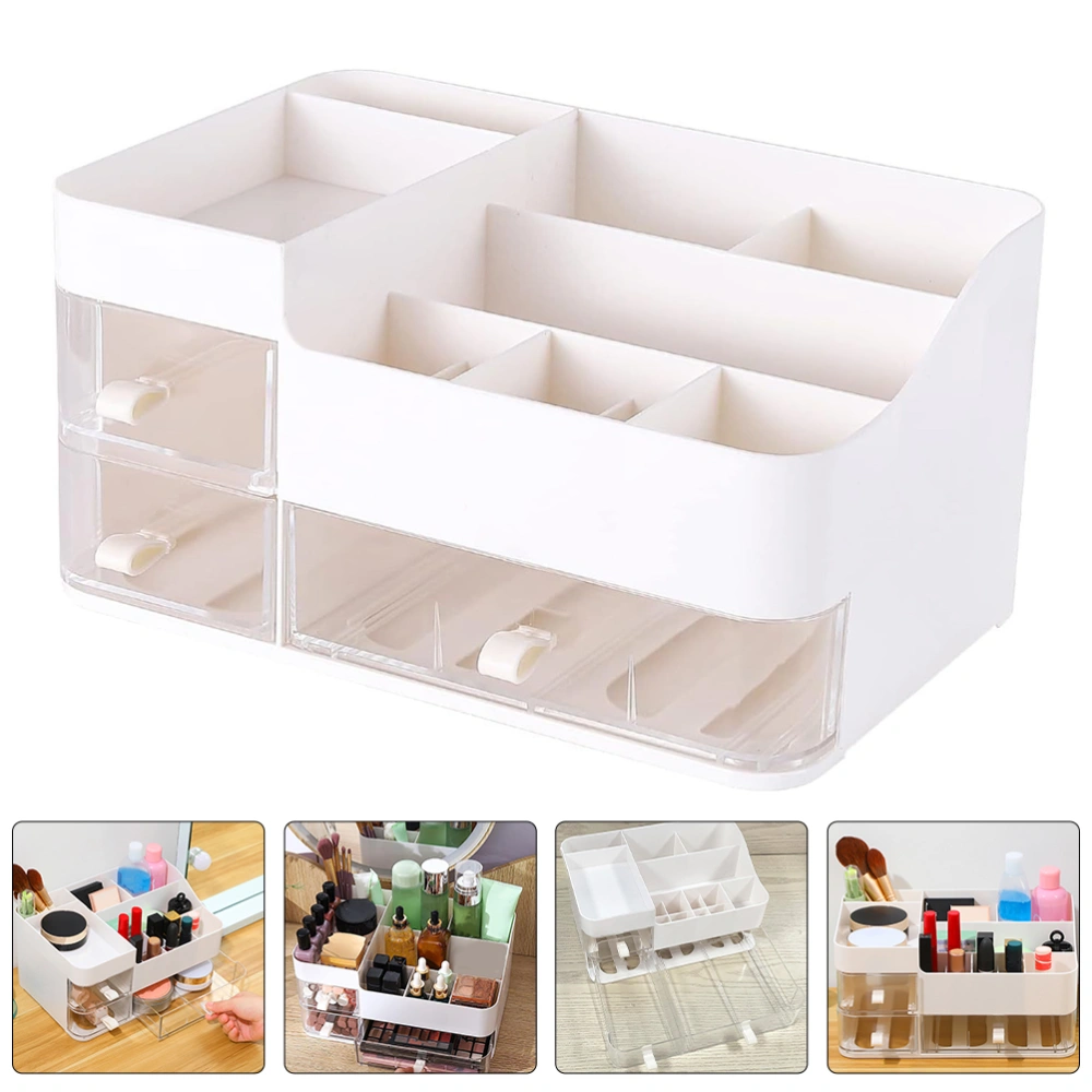 Makeup Organizer Vanity Skincare Organizer with Drawers Make Up Organizer Desk Storage Box