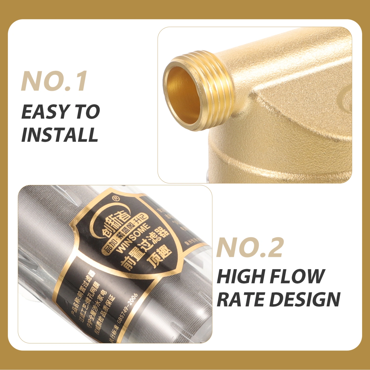 Sediment Filter 1/2 Inch Portable Inlet Filter Pre-filtration System Accessory