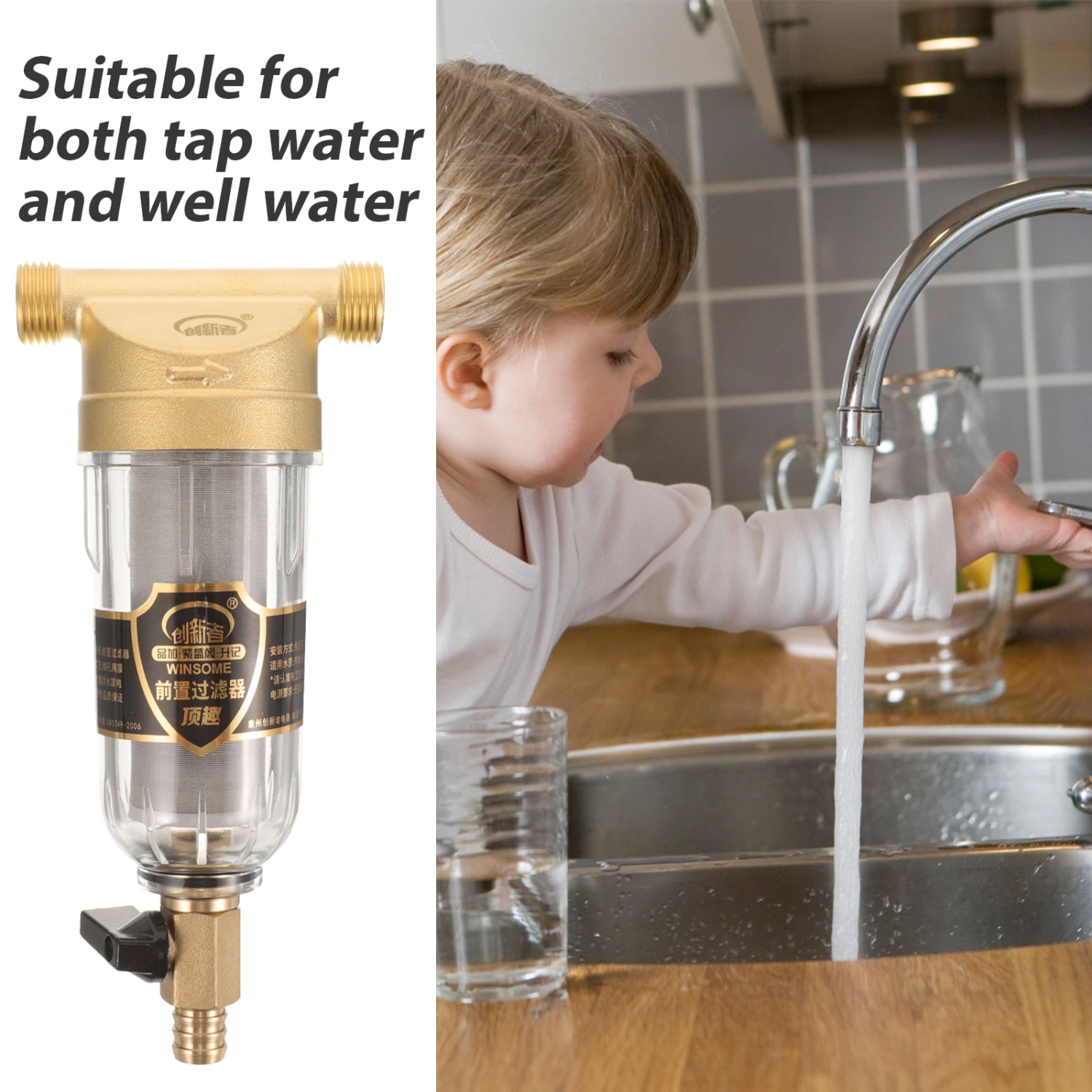 Sediment Filter 1/2 Inch Portable Inlet Filter Pre-filtration System Accessory