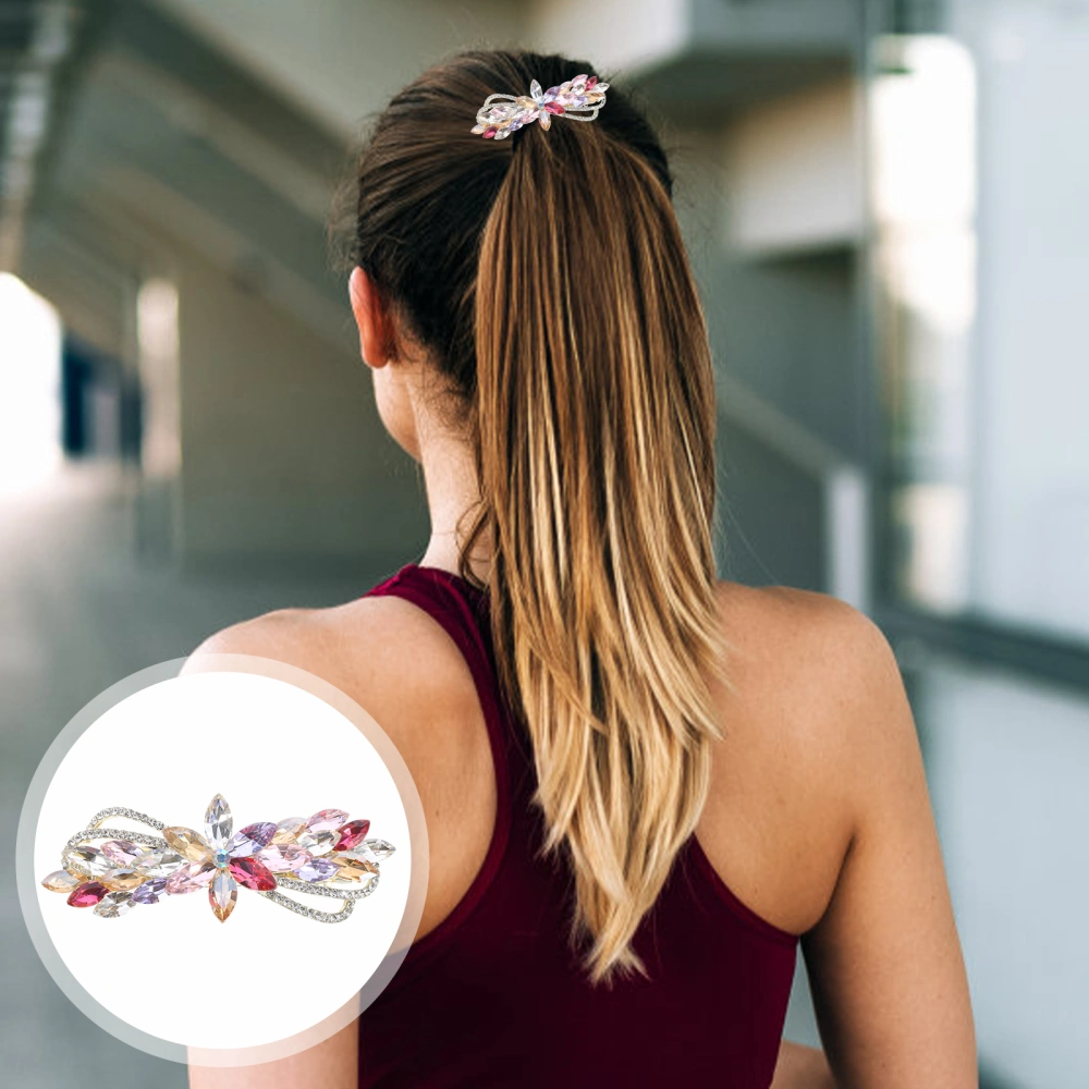 Women Hair Clip Rhinestone Hair Clip Girls Hairpin Elegant Hair Accessory Spring Hairpin Decoration