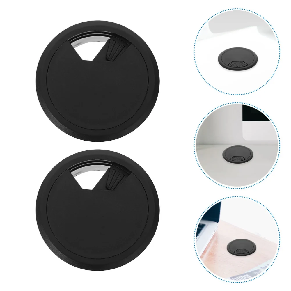 10pcs Desk Cable Grommets Desk Wire Hole Covers Table Cable Hole Covers for Home Office