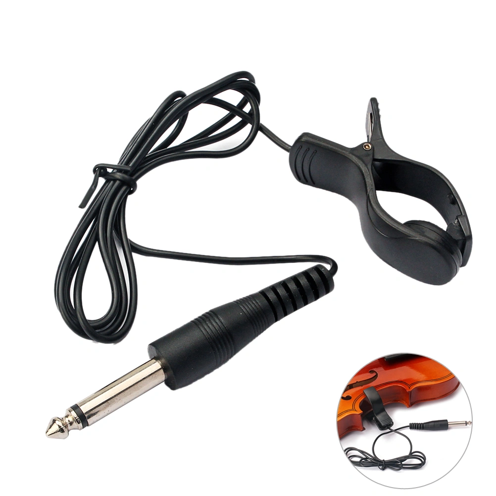 Profession Violin Cello Clip On Piezo Pickup Transducer