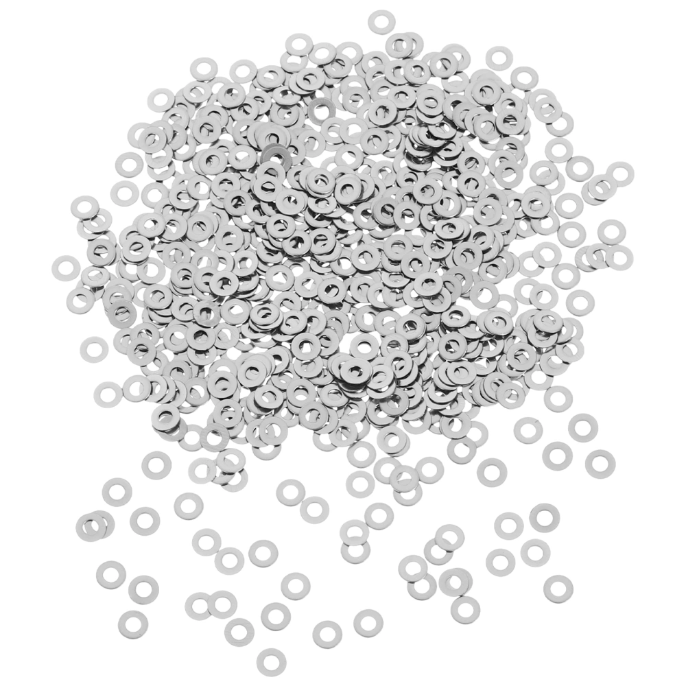 500pcs Stainless Steel Washer for Screw Assortment Fastener Washer Machine Spring Washer