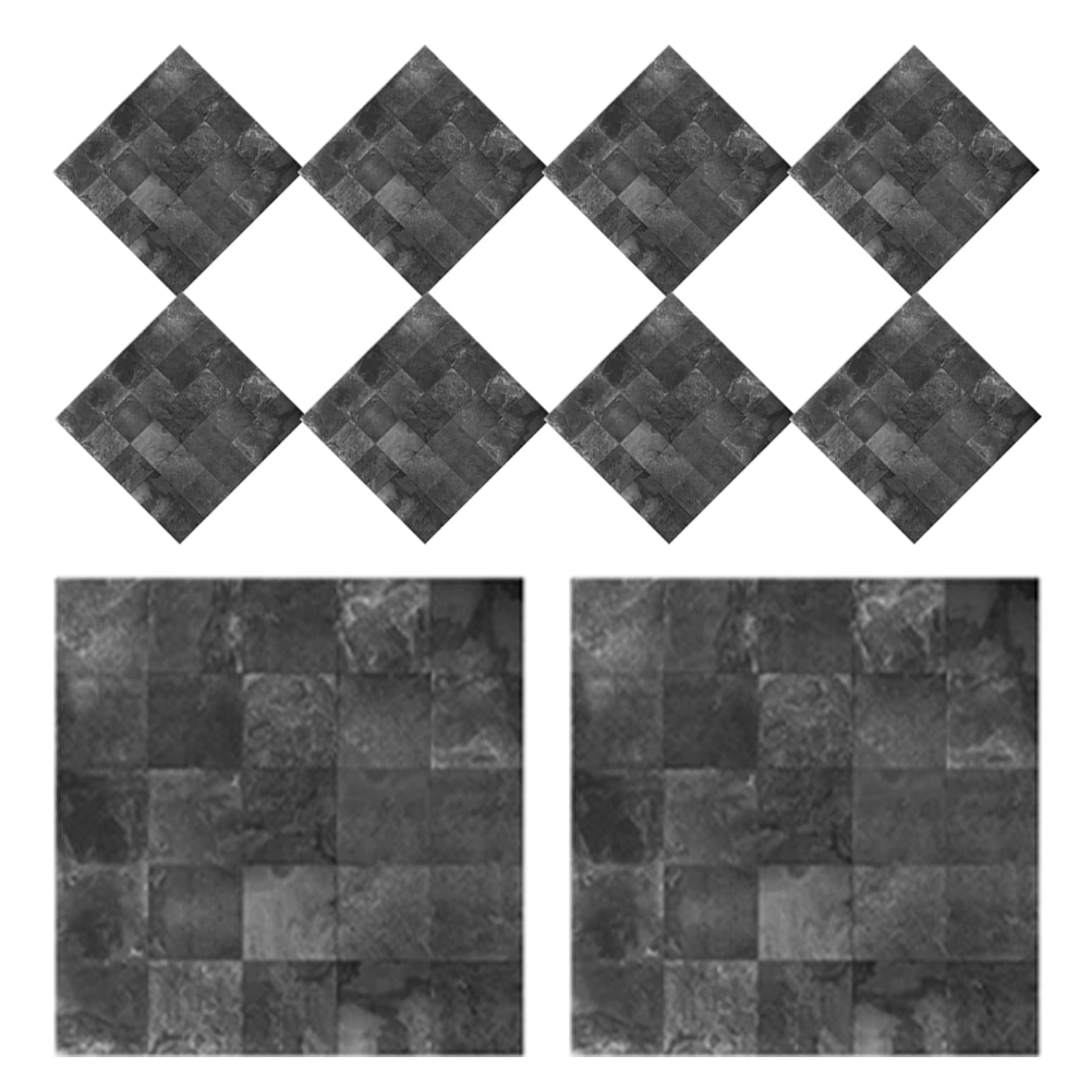 10pcs Peel and Stick Tile Stickers DIY Room Decor Backsplash Tile Decals Self-Adhesive Square Wall Stickers