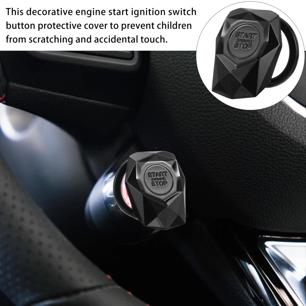 Car Start Button Cover Engine Push Button Protection Cover Switch Protective