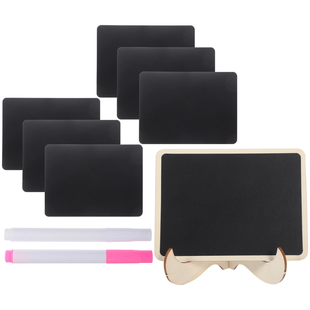 1 Set of Mini Chalkboard Sign Desktop Memo Chalkboard Multi-function Blackboard DIY Supply