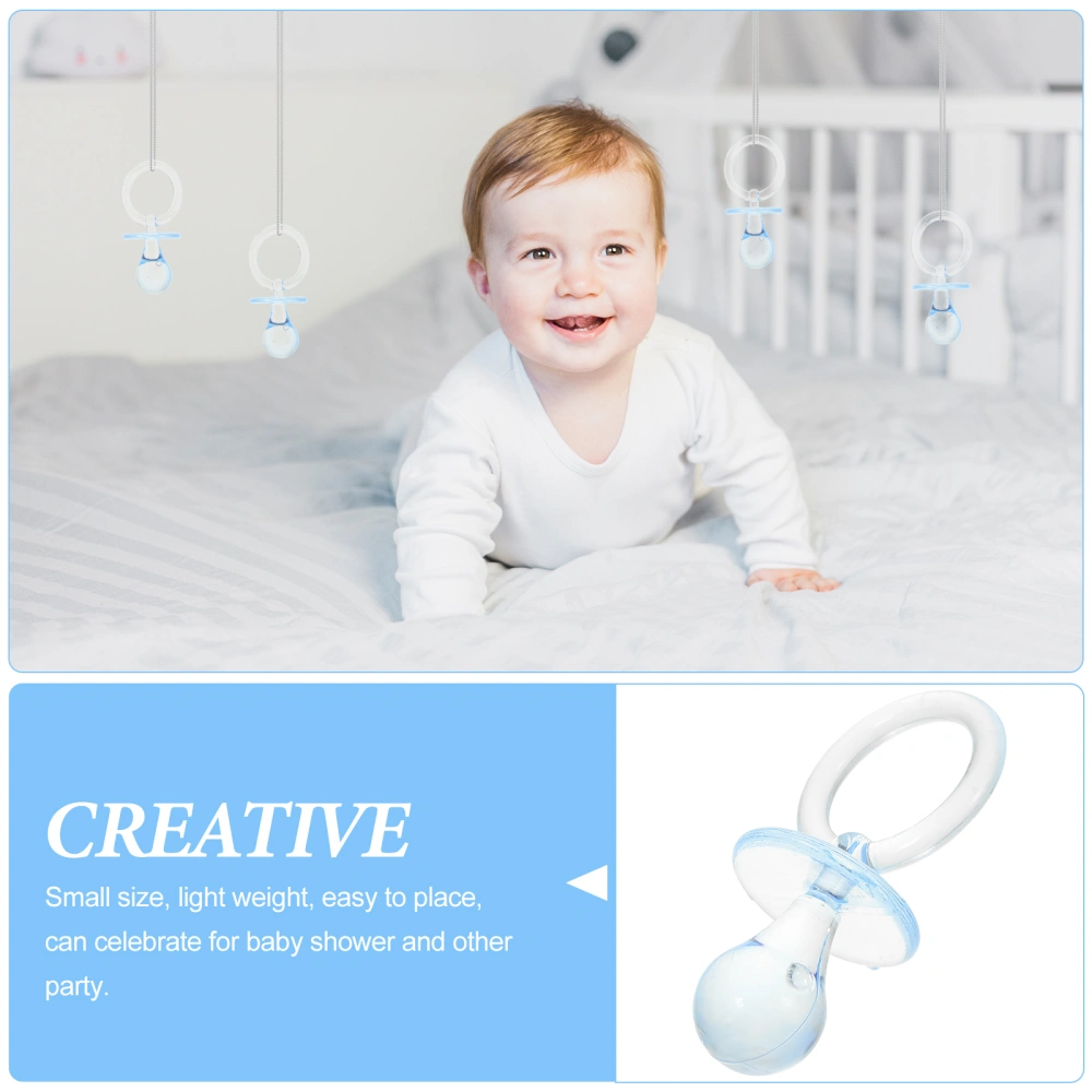 12pcs Baby Pacifiers Table Scatter Baby Pacifier Hanging Decor Baby Shower Favors