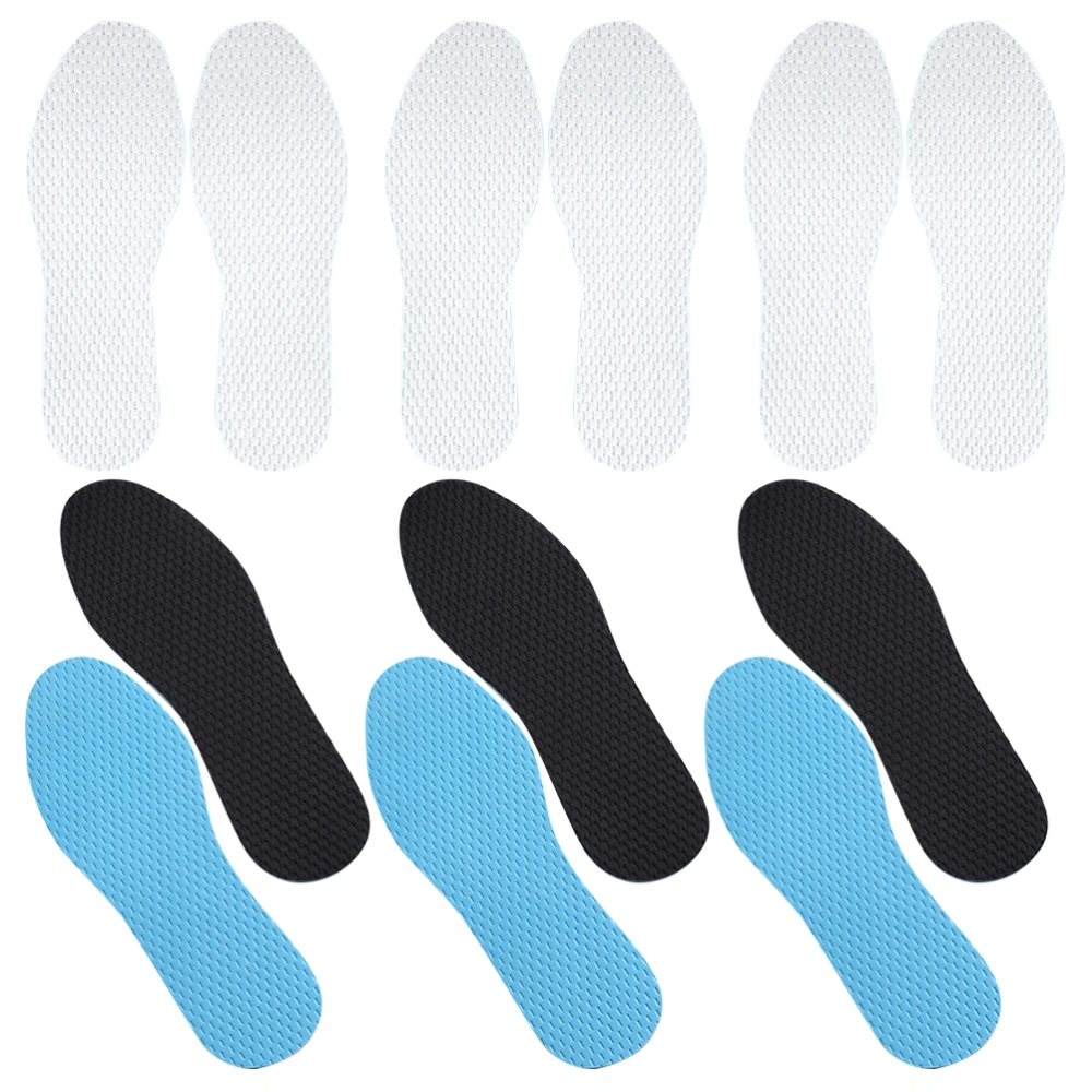 6 Pairs Shoes liners for Hiking Running Shoe Insoles for Boot Sneaker Breathable Shoe Inserts