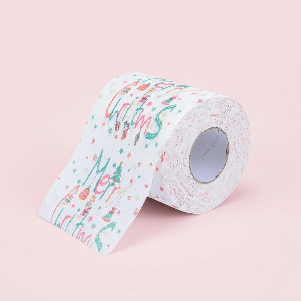 1 Roll Colorful Printed Toilet Paper Roll Tissue Fashion Home Roll Paper