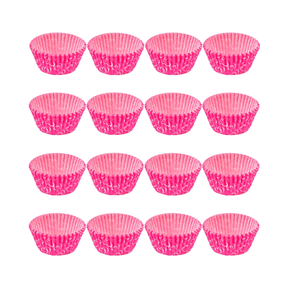 1000pcs Heat-resistant Cake Mould Baking Cake Paper Cups Oil Proof Cake Paper Tray Lovely Chocolate Paper Pad for Valentine's Day Wedding Use Style 2