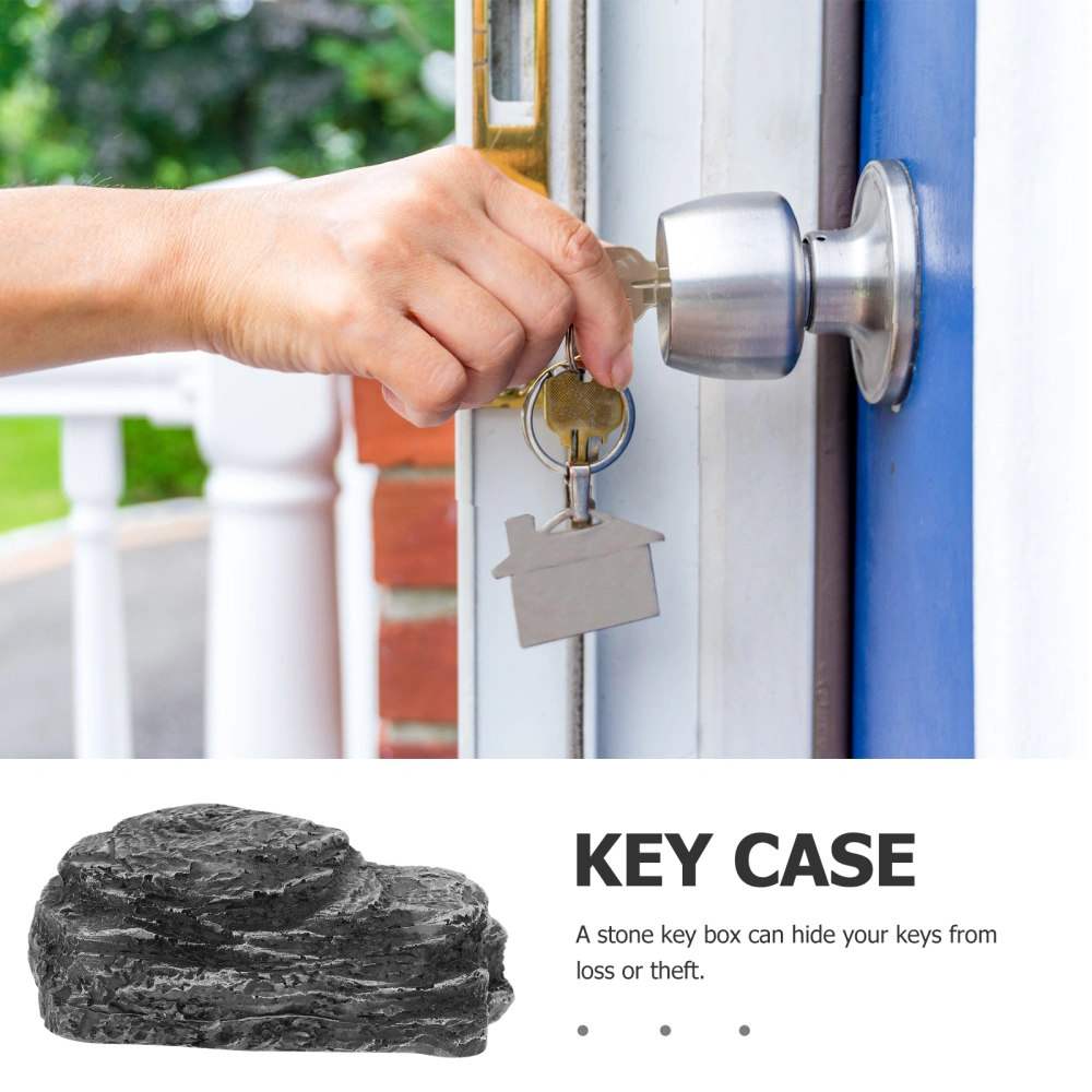 Hide Key Case Outdoor Key Hider Safe Storage Key Holder Outside Yard Fake Rock Stone