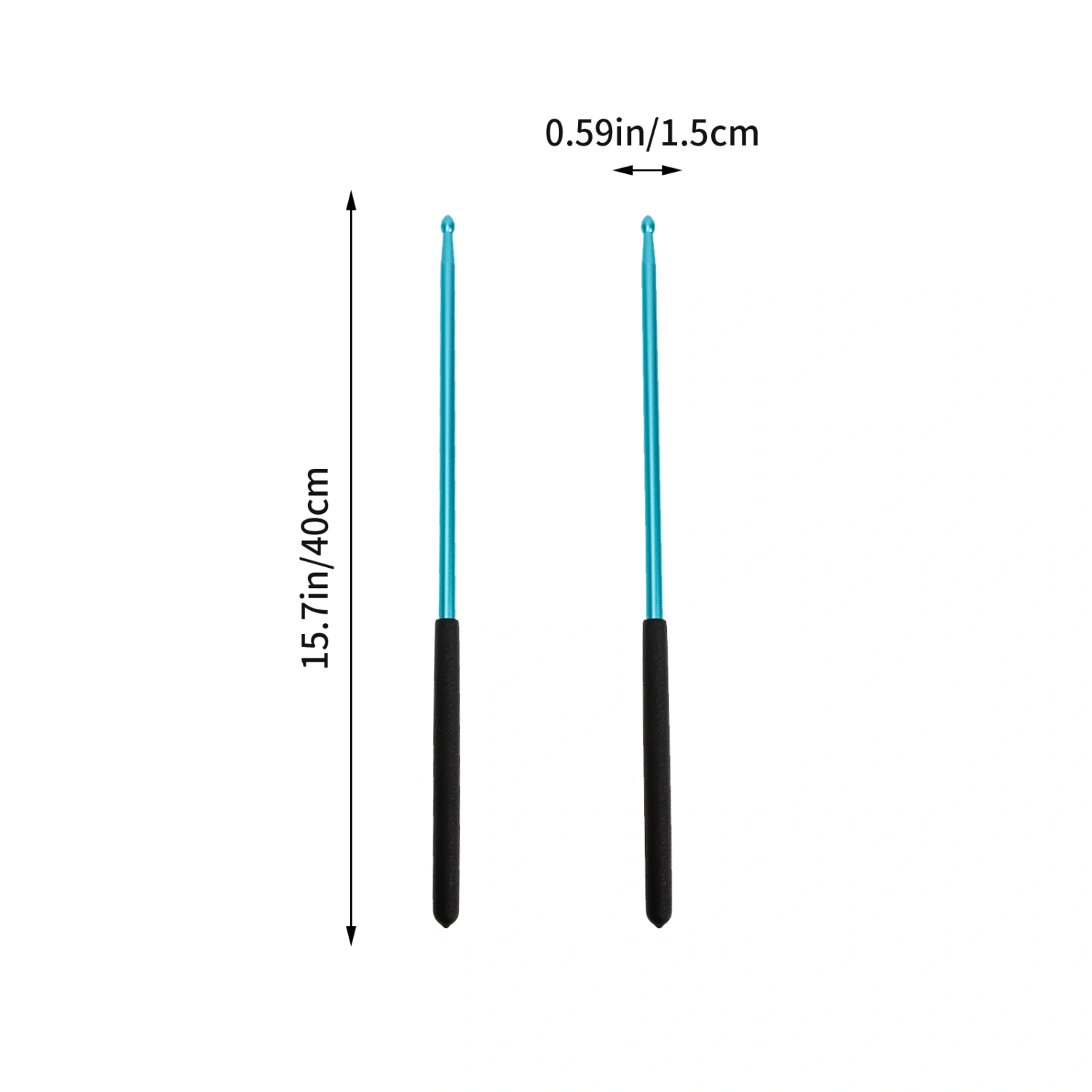 1 Pair Durable Stage Drumsticks Performance Drumsticks 5A Alloy Drum Sticks