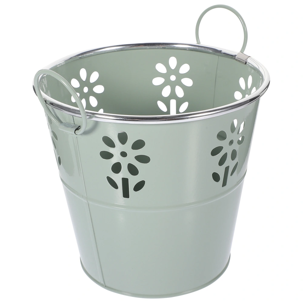 Multi-purpose Succulent Flower Pot Retro Iron Flowerpot Hollow Flower Bucket