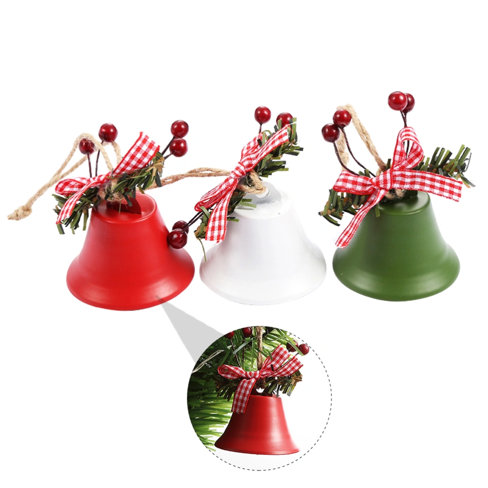 6Pcs Jingle Bells Christmas Tree Ornaments Christmas Tree Hanging Decor Pendants