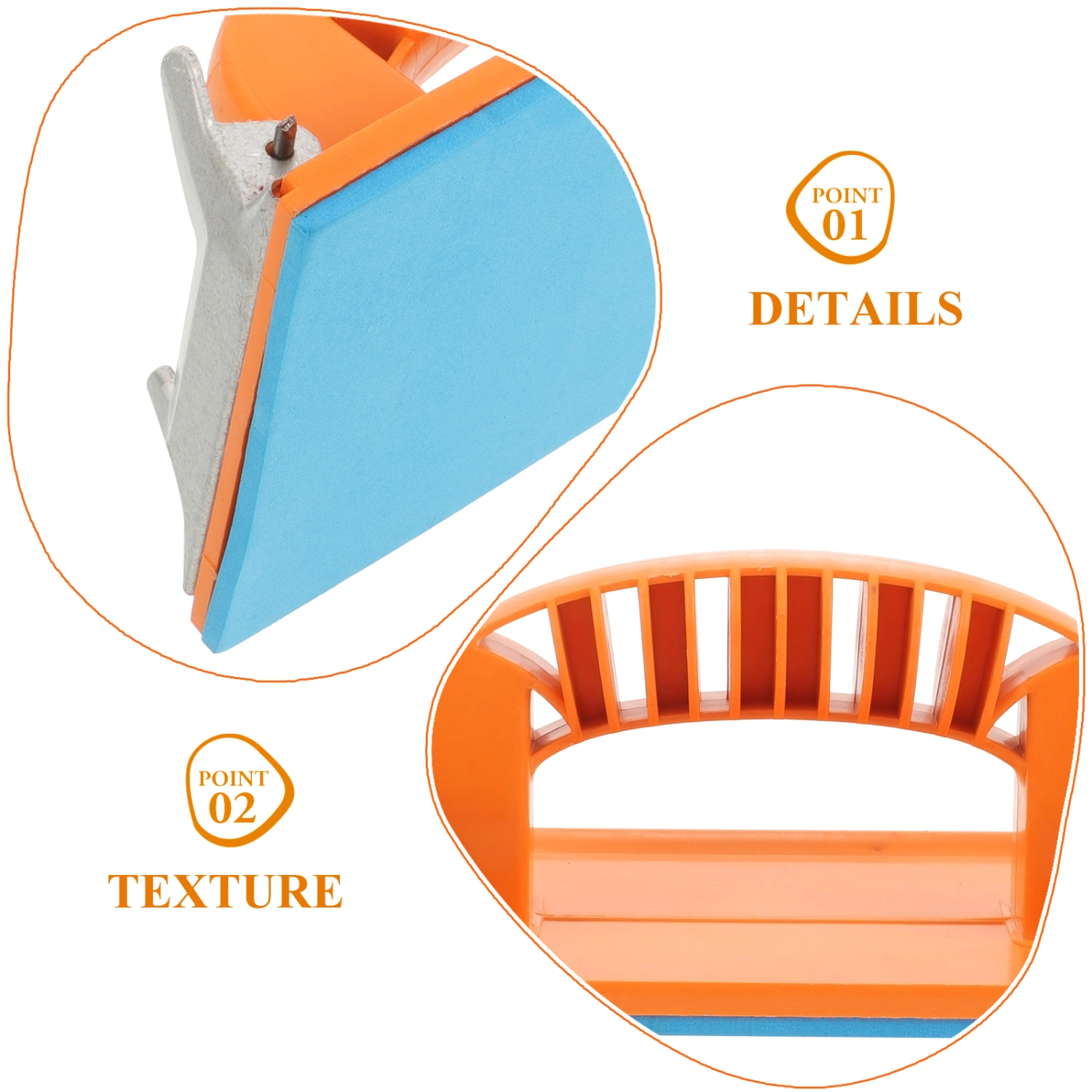 2pcs Sandpaper Holder Professional Hand Sander Woodworking Polishing Tool Sandpaper Block