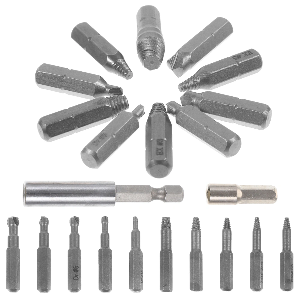 1 Set Screw Extractor Broken Bolt Remover Stripped Screw Removal Tool Screw Extractor