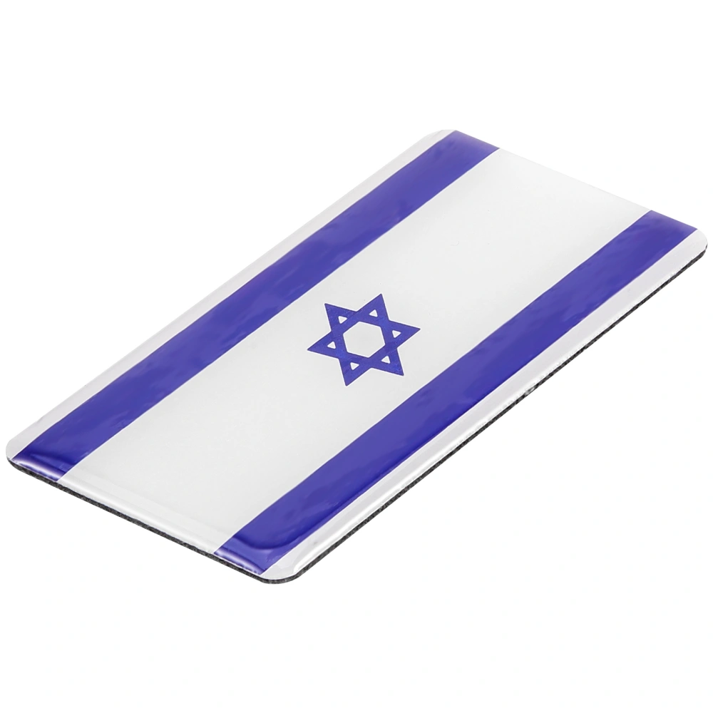 Car Sticker Automotive Israel Flag Decal Car Exterior Decoration Vehicle Metal Sticker