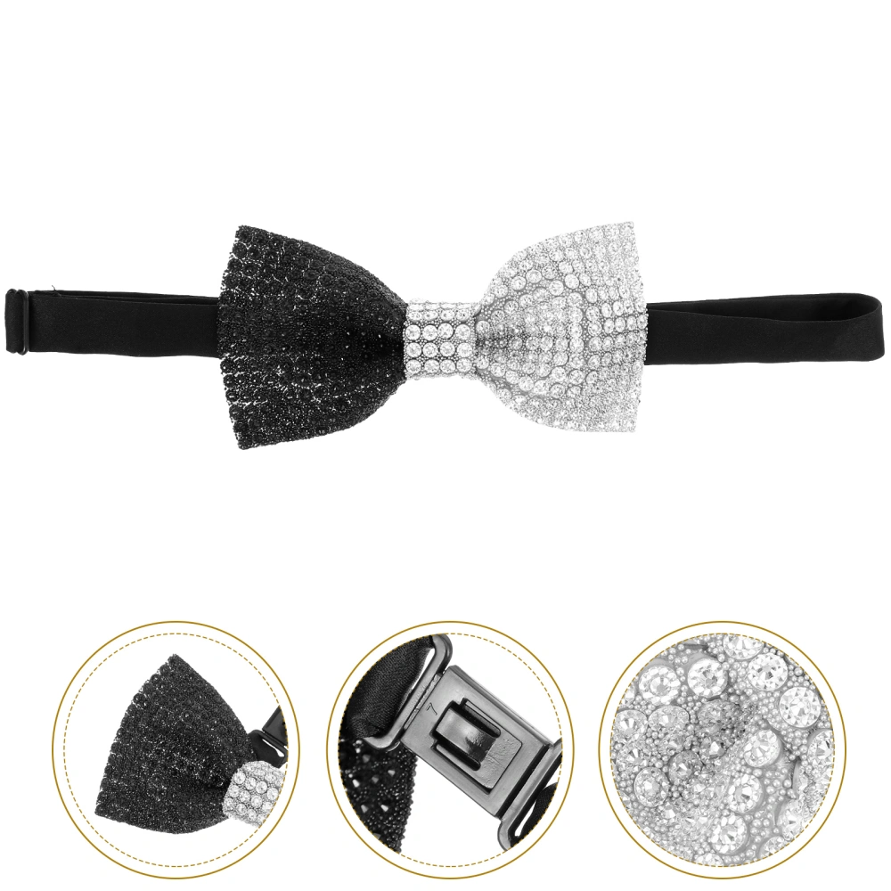 Rhinestone Bow Tie Banquet Bow Tie Pre-tied Bow Tie Decorative Bow Tie Wedding Bow Tie