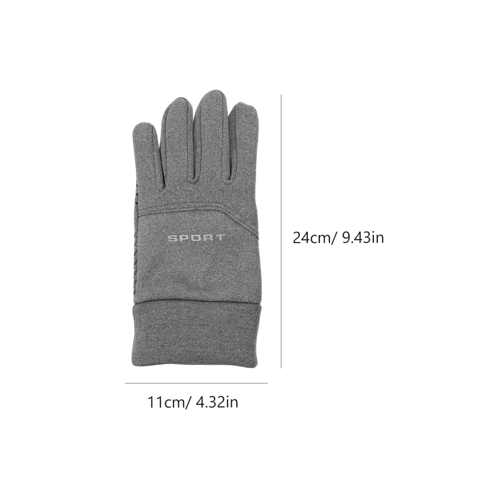 1 Pair Riding Glove Cycling Gloves Full Finger Outdoor Gloves Gloves with Screen Touch Support