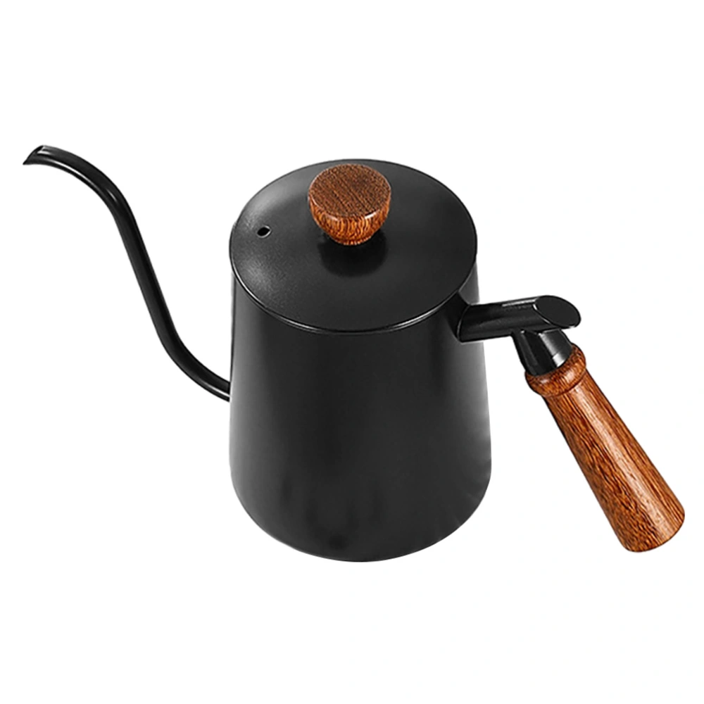 Pour Over Coffee Pot Stainless Steel Drip Kettle with Long Narrow Spout with Wood Handle