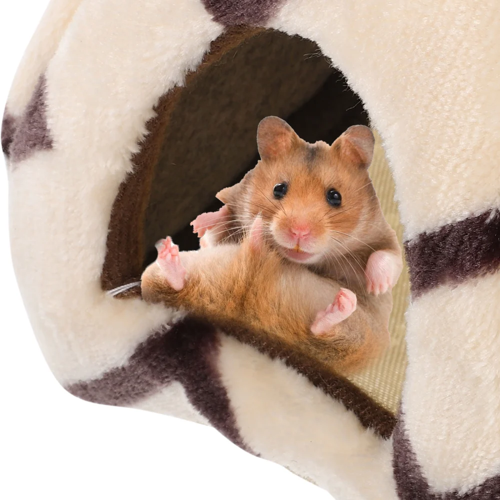 Guinea Pig House Cozy Hamster Ferret Chinchilla Nest Hideout Pet Cage Hammock Bed