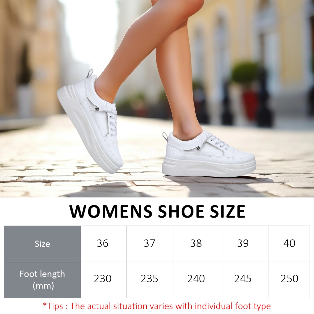 1 Pair Of Sneakers Women White Sneakers Flat Sneakers Casual Womens Sneakers Womens Fashion Sneakers Size 37