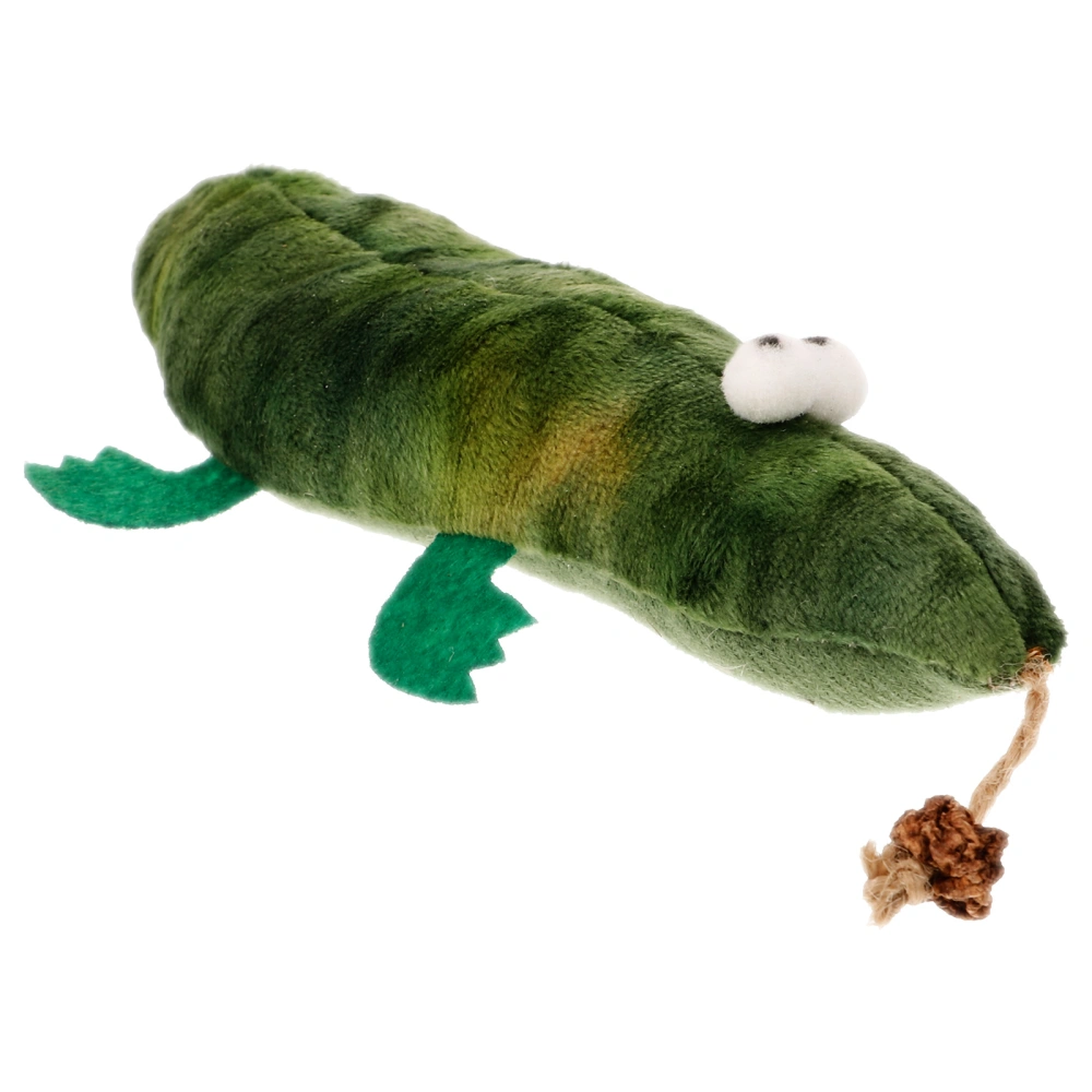 Plush Crocodile Toy Cat Biting Toy Cat Teasing Plaything Cat Exercise Toy Cat Supplies