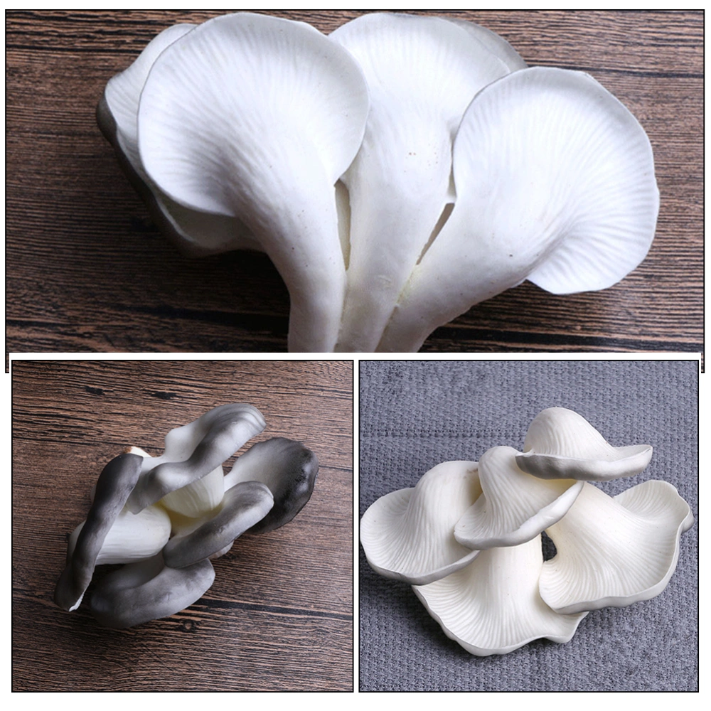 Simulation Mushroom Statue Oyster Mushroom Figurine Artificial Mushroom Ornament