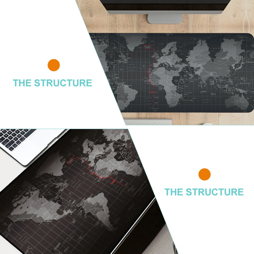 Gaming Large Mouse Pad Map Gaming Mouse Pad Desk Non-slip Mouse Pad for Office