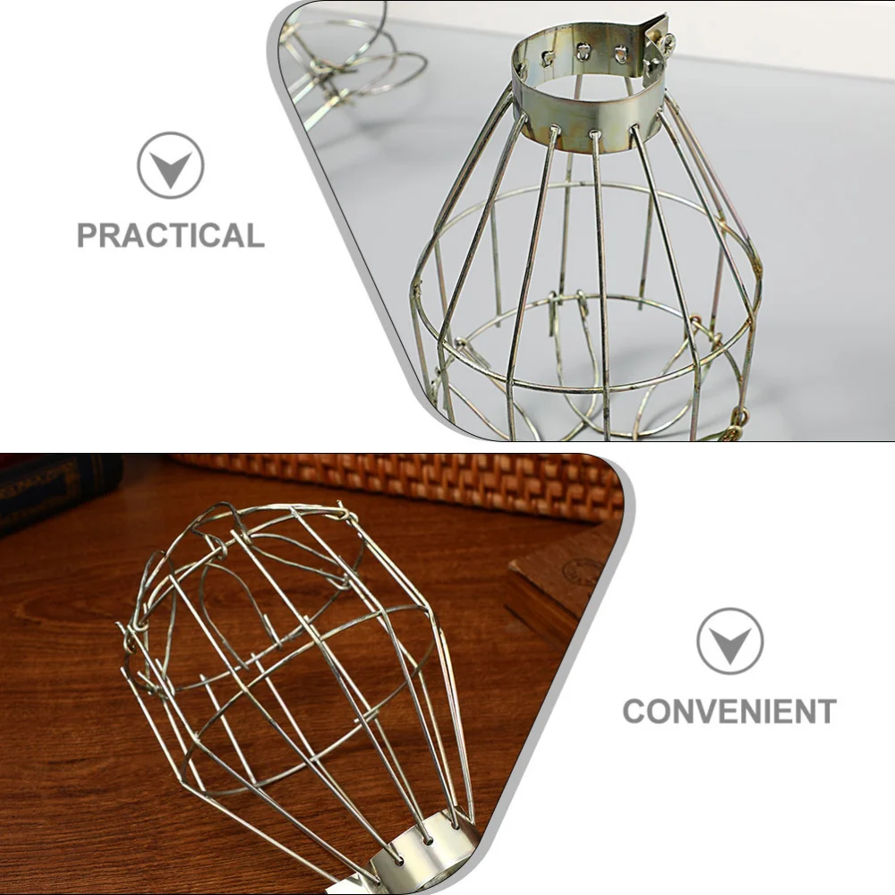 2pcs Lamp Bulb Guard Metal Lamp Cage Metal Bulb Guard Industrial Style Metal Lamp Guard Cage