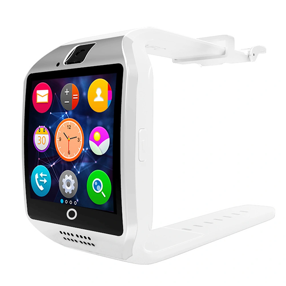Q18 Smart Wrist Watch  Smartwatch Phone with Camera TF/SIM Slot GSM Anti-lost for Android (White)