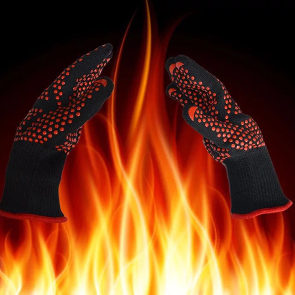 1PC Heat Insulation Heat-resistant Gloves 500 Degrees BBQ Anti-heat Oven Microwave Oven Baking Gloves