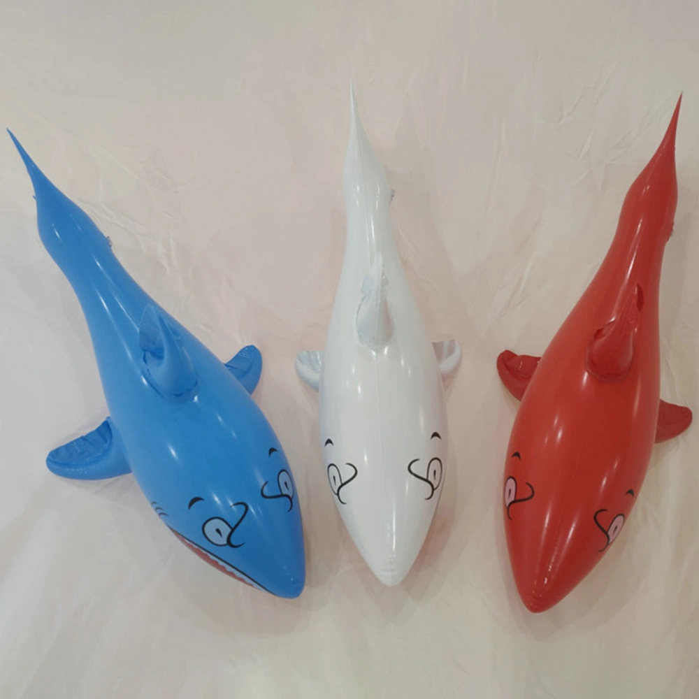 6Pcs Kids Shark Toys Beach Floating Shark Toys Inflatable Summer Floating Shark