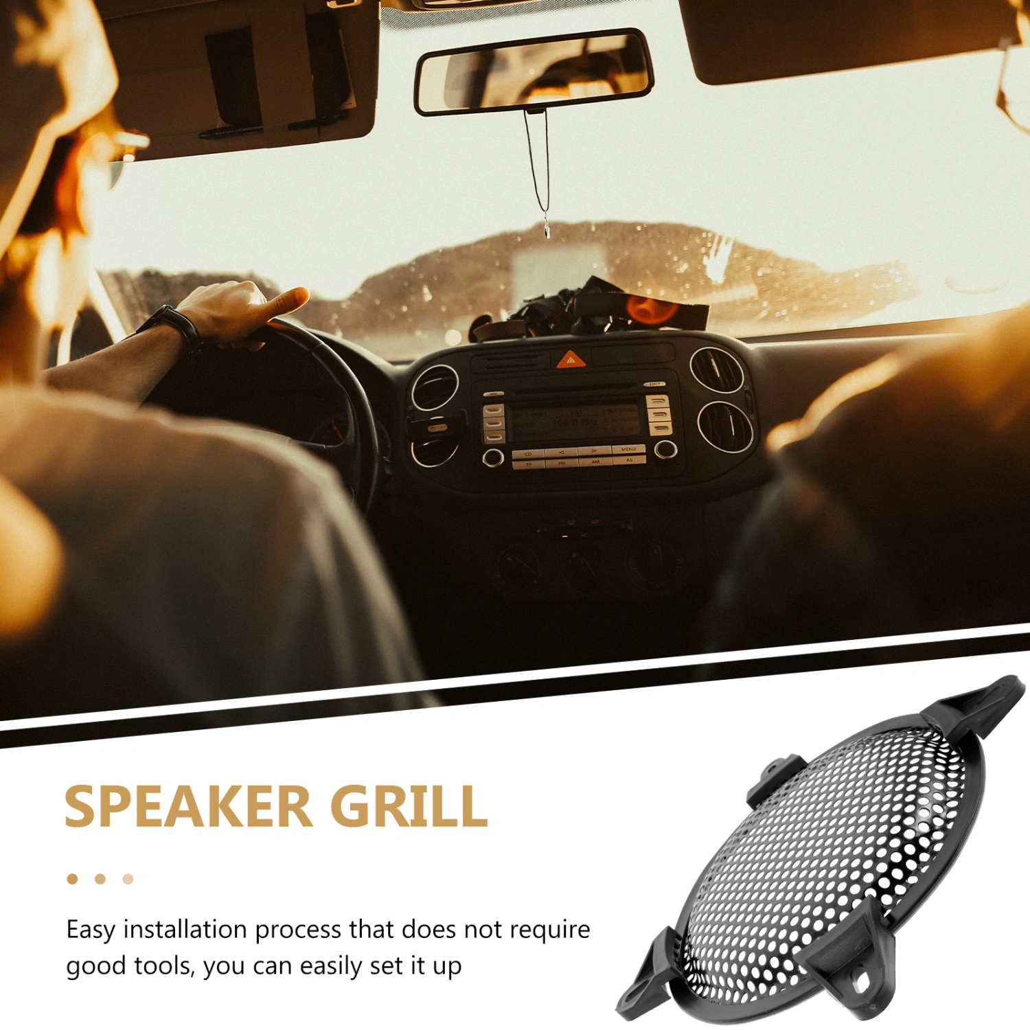 2pcs Car Speaker Grille Subwoofer Speaker Grill Car Speaker Cover Guard Speaker Accessories