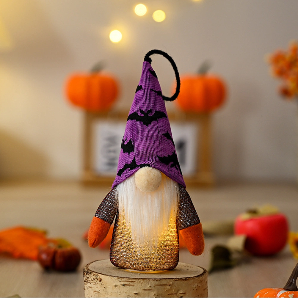 Halloween Gnome Pendants Hanging Gnomes Dolls Luminous Gnome Ornaments