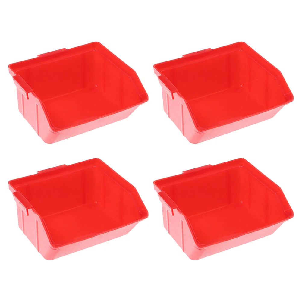 4pcs Tools Storage Organizers Stackable Warehouse Parts Storage Bins Warehouse Parts Organizers