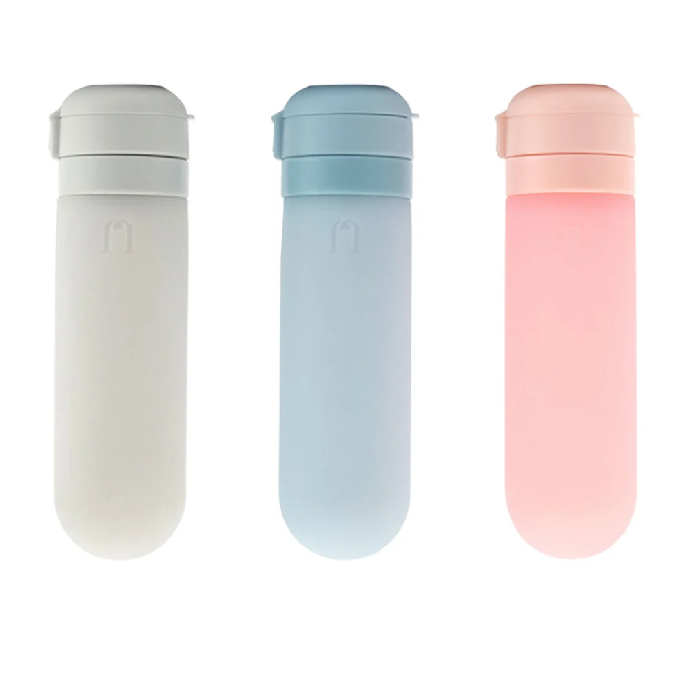 3Pcs Silicone Dispenser Bottles Empty Travel Bottles Shampoo Dispenser Squeeze Bottles