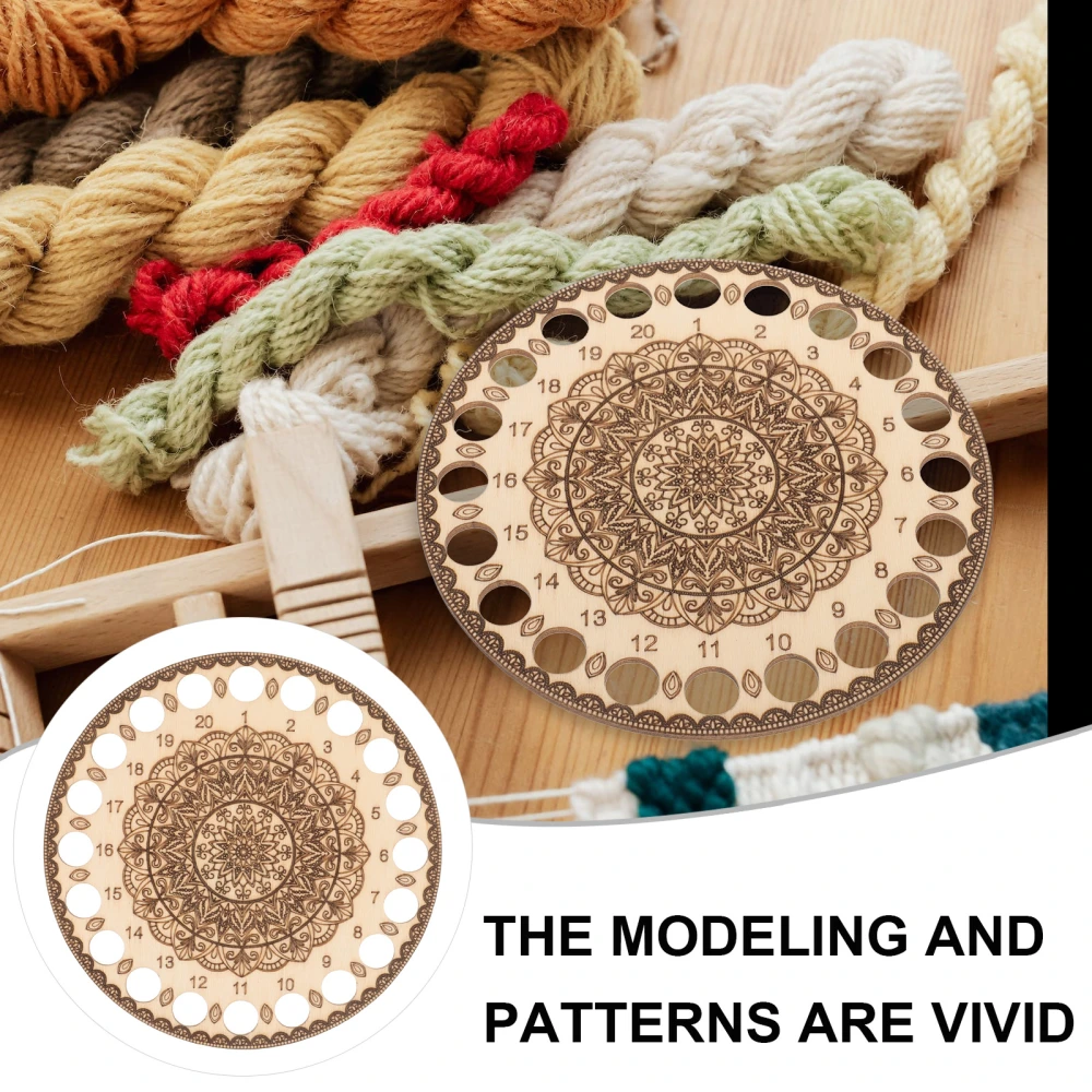 Wooden Embroidery Floss Organizer Cross Stitch Thread Holder for DIY Knitting Crochet