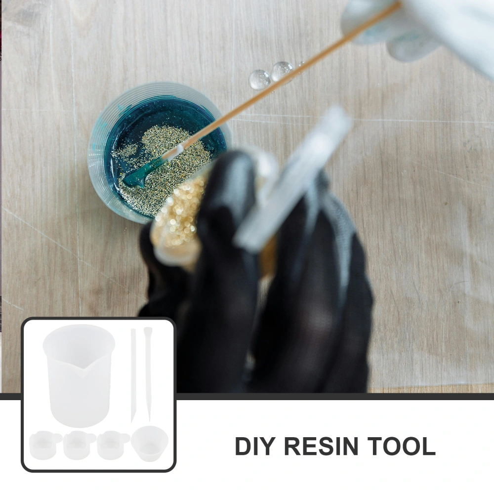 1 Set of Measuring Cup for Resin Epoxy Resin Mixing Stick Kit Epoxy Mixing Tool Resin Mixing Rod Set