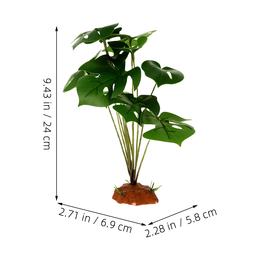 Reptile Tank Fake Plant Decoration Lifelike Artificial Plant Model Terrarium Fake Plant Habitat