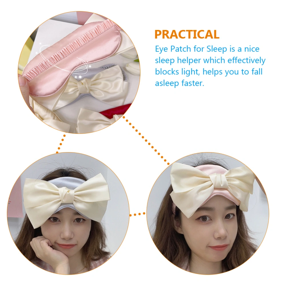 2Pcs Bow-tie Eye Patch Sleep Eye Mask Adorable Sleep Mask for Girl Comfortable Eye Cover