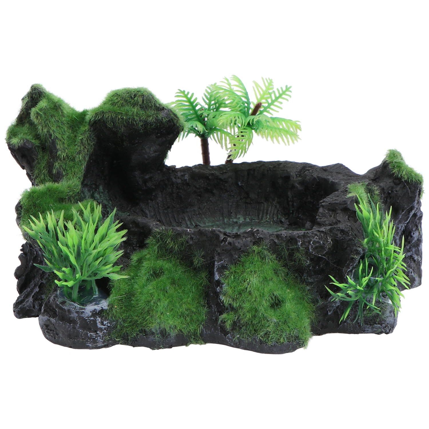 1Pc Resin Reptiles Feeding Bowl Resin Tortoise Feeder Practical Pet Supply