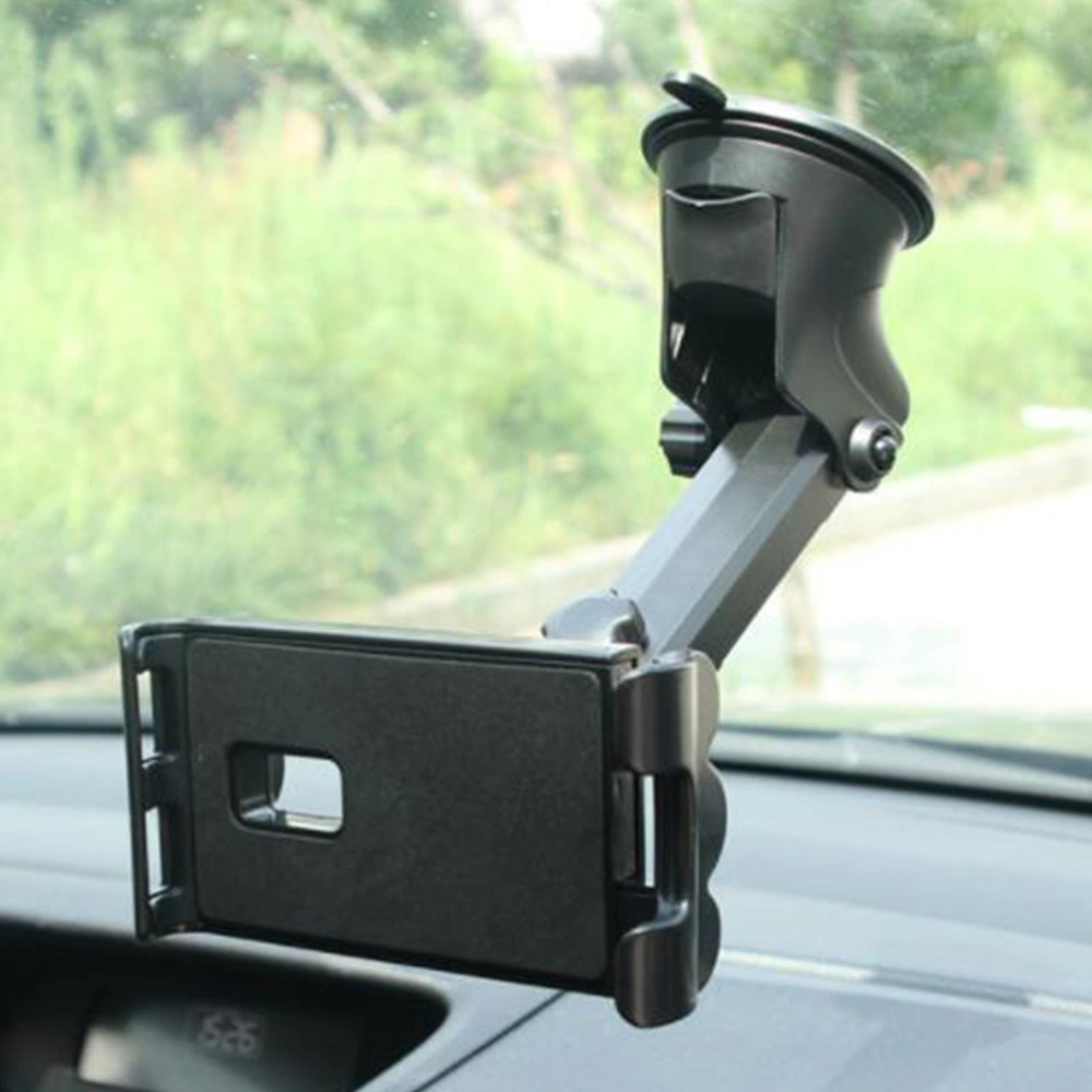 ABS Car Holder Support Smartphone Suction Cup Phone Holder Universal Smartphone Bracket 360 Degree Rotation (Black)