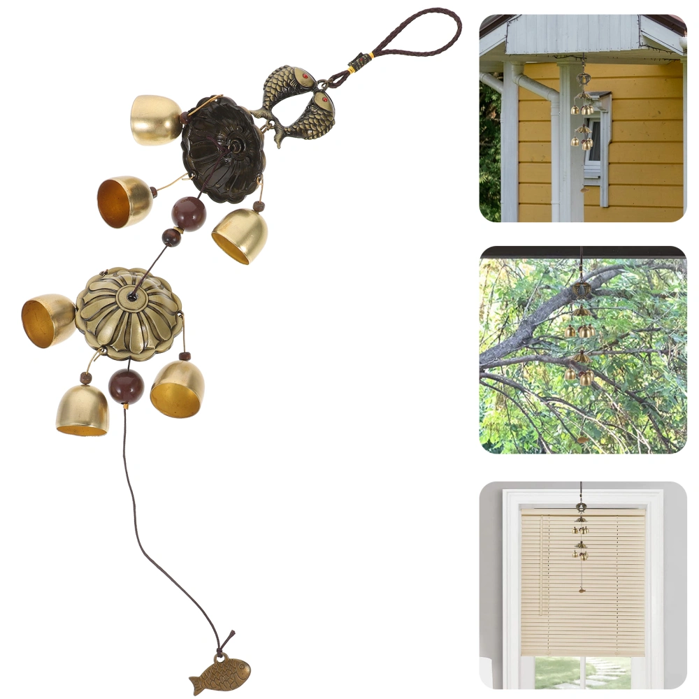 Japanese Style Wind Chime Hanging Wind Bell Copper Wind Bell Decoration for Garden Window