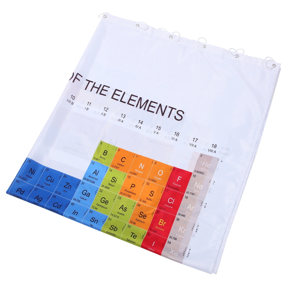  Periodic Table Shower Curtain Backdrop Chemistry Periodic Table Decor Learning Bath Curtain Decor