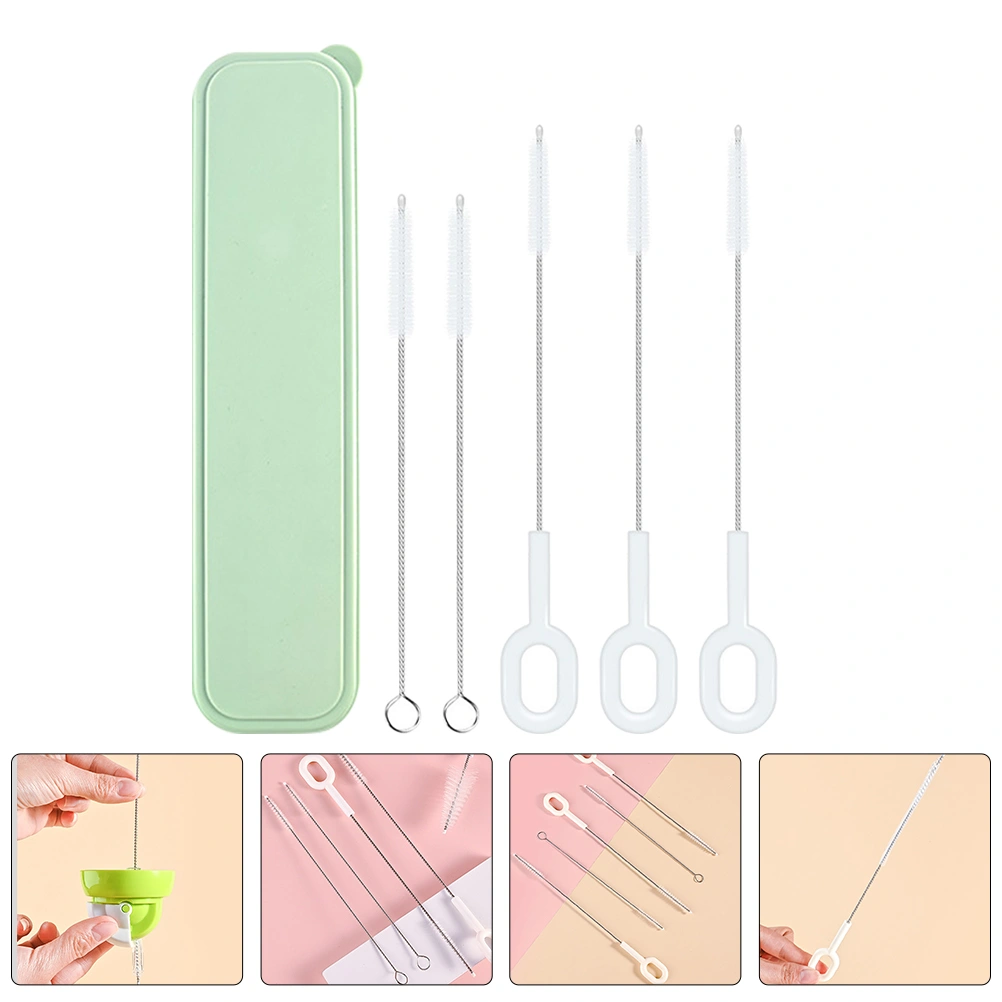 1 Set Baby Bottle Cleaning Brush Straw Cleaner Brush Glass Bottle Cleaner Brush for Cup