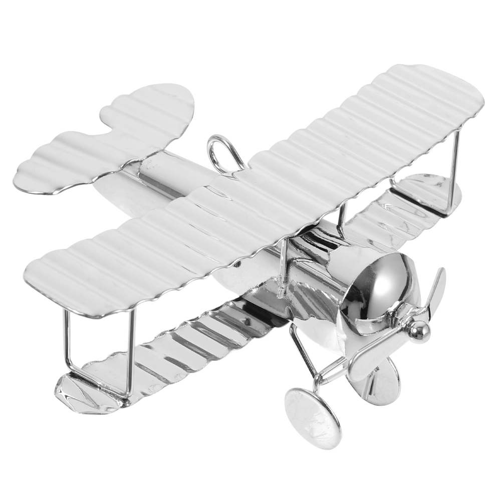 Vintage Iron Aircraft Model Vintage Airplane Metal Plane Ornament Plane Model Artwork